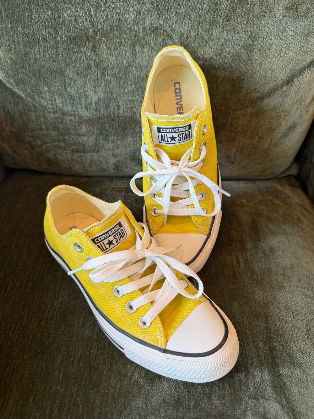 Converse Yellow Low Top Sneakers